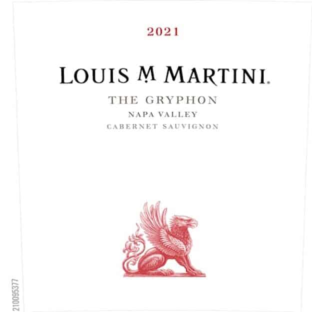 Louis Martini "Gryphon" Cabernet 750ml 2021