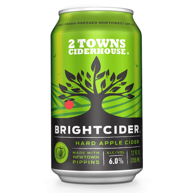 2 Town's Bright Cider 12oz 6pk