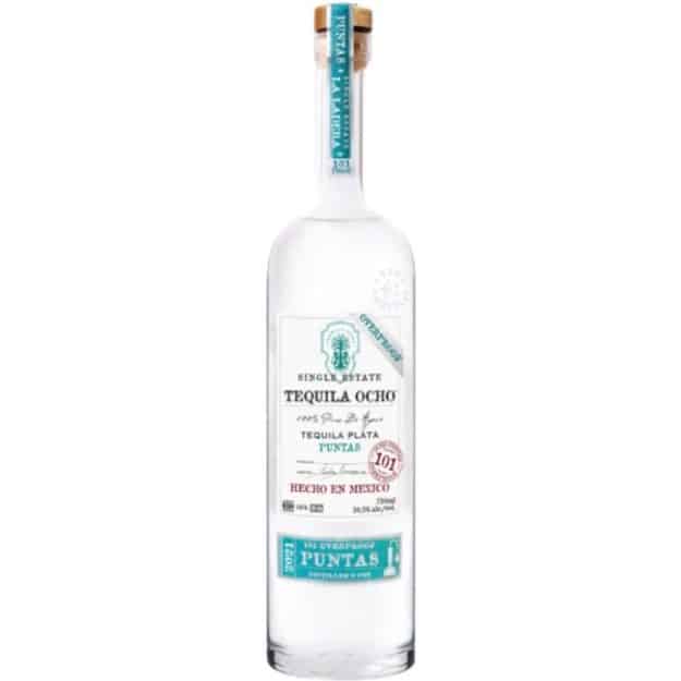 Tequila Ocho Plata Puntas 750ml