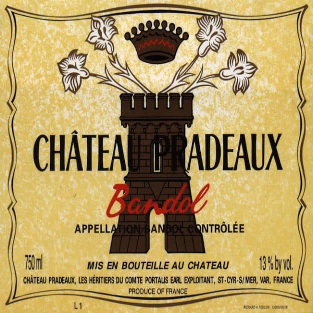 Chateau Pradeaux Bandol Rouge 750ml 2018