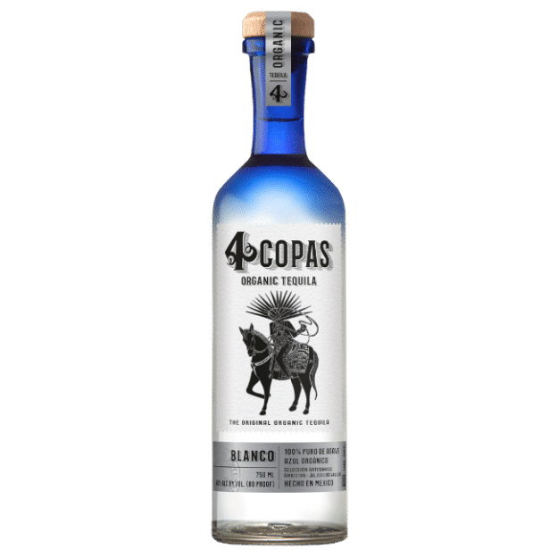 4 Copas Blanco Tequila 750ml