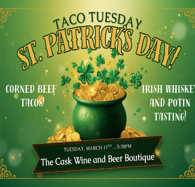 St. Patrick's Day Celebration Tuesday March 17th, 5:30pm