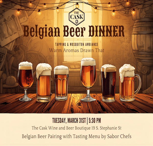 Belgian Beer Dinner Featuring Michael Shetler March 31st, 5:30pm