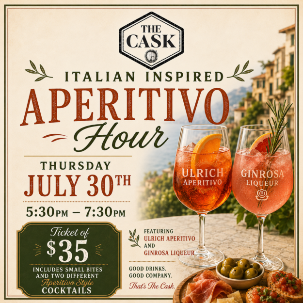 Apertivo Hour Thursday July 30th 5:30pm