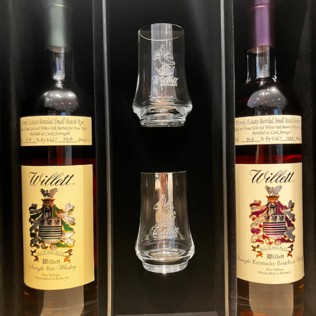 Willett Bourbon and Rye 750ml Gift Set